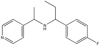 [1-(4-fluorophenyl)propyl][1-(pyridin-4-yl)ethyl]amine Structure