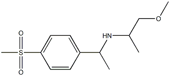 [1-(4-methanesulfonylphenyl)ethyl](1-methoxypropan-2-yl)amine Structure