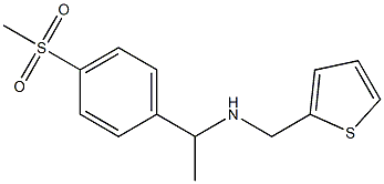 [1-(4-methanesulfonylphenyl)ethyl](thiophen-2-ylmethyl)amine Structure