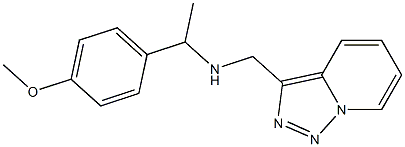 [1-(4-methoxyphenyl)ethyl]({[1,2,4]triazolo[3,4-a]pyridin-3-ylmethyl})amine Structure