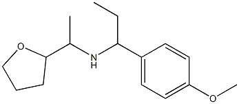 [1-(4-methoxyphenyl)propyl][1-(oxolan-2-yl)ethyl]amine Structure