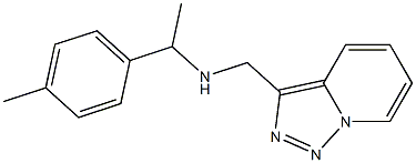 [1-(4-methylphenyl)ethyl]({[1,2,4]triazolo[3,4-a]pyridin-3-ylmethyl})amine Structure