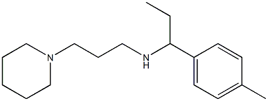 [1-(4-methylphenyl)propyl][3-(piperidin-1-yl)propyl]amine 구조식 이미지