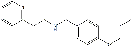 [1-(4-propoxyphenyl)ethyl][2-(pyridin-2-yl)ethyl]amine Structure