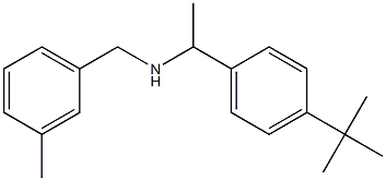 [1-(4-tert-butylphenyl)ethyl][(3-methylphenyl)methyl]amine 구조식 이미지