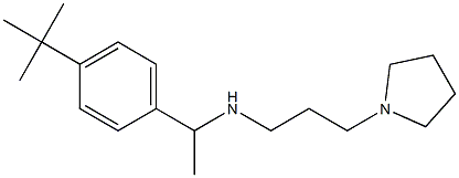 [1-(4-tert-butylphenyl)ethyl][3-(pyrrolidin-1-yl)propyl]amine Structure