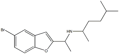 [1-(5-bromo-1-benzofuran-2-yl)ethyl](5-methylhexan-2-yl)amine Structure