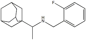[1-(adamantan-1-yl)ethyl][(2-fluorophenyl)methyl]amine 구조식 이미지