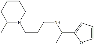 [1-(furan-2-yl)ethyl][3-(2-methylpiperidin-1-yl)propyl]amine 구조식 이미지