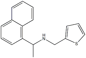 [1-(naphthalen-1-yl)ethyl](thiophen-2-ylmethyl)amine Structure