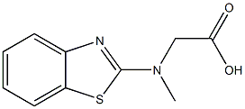 [1,3-benzothiazol-2-yl(methyl)amino]acetic acid 구조식 이미지