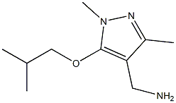 [1,3-dimethyl-5-(2-methylpropoxy)-1H-pyrazol-4-yl]methanamine Structure