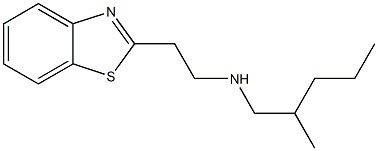 [2-(1,3-benzothiazol-2-yl)ethyl](2-methylpentyl)amine 구조식 이미지