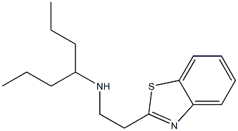 [2-(1,3-benzothiazol-2-yl)ethyl](heptan-4-yl)amine 구조식 이미지