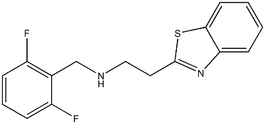 [2-(1,3-benzothiazol-2-yl)ethyl][(2,6-difluorophenyl)methyl]amine 구조식 이미지