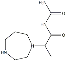 [2-(1,4-diazepan-1-yl)propanoyl]urea Structure