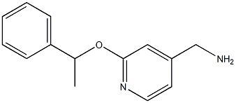 [2-(1-phenylethoxy)pyridin-4-yl]methanamine Structure