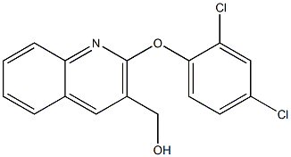 [2-(2,4-dichlorophenoxy)quinolin-3-yl]methanol Structure