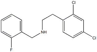 [2-(2,4-dichlorophenyl)ethyl][(2-fluorophenyl)methyl]amine 구조식 이미지