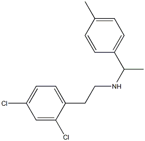 [2-(2,4-dichlorophenyl)ethyl][1-(4-methylphenyl)ethyl]amine 구조식 이미지