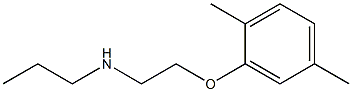 [2-(2,5-dimethylphenoxy)ethyl](propyl)amine Structure