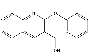 [2-(2,5-dimethylphenoxy)quinolin-3-yl]methanol Structure