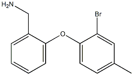 [2-(2-bromo-4-methylphenoxy)phenyl]methanamine 구조식 이미지