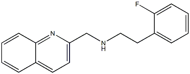 [2-(2-fluorophenyl)ethyl](quinolin-2-ylmethyl)amine Structure