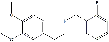[2-(3,4-dimethoxyphenyl)ethyl][(2-fluorophenyl)methyl]amine Structure