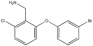 [2-(3-bromophenoxy)-6-chlorophenyl]methanamine Structure