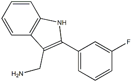 [2-(3-fluorophenyl)-1H-indol-3-yl]methanamine 구조식 이미지