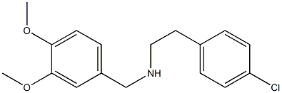 [2-(4-chlorophenyl)ethyl][(3,4-dimethoxyphenyl)methyl]amine Structure