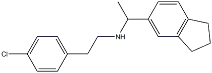 [2-(4-chlorophenyl)ethyl][1-(2,3-dihydro-1H-inden-5-yl)ethyl]amine Structure