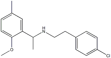 [2-(4-chlorophenyl)ethyl][1-(2-methoxy-5-methylphenyl)ethyl]amine Structure