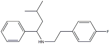 [2-(4-fluorophenyl)ethyl](3-methyl-1-phenylbutyl)amine 구조식 이미지