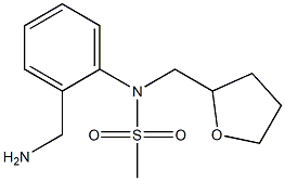 [2-(aminomethyl)phenyl]-N-(oxolan-2-ylmethyl)methanesulfonamide 구조식 이미지