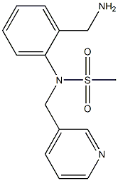 [2-(aminomethyl)phenyl]-N-(pyridin-3-ylmethyl)methanesulfonamide Structure