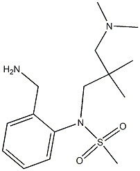 [2-(aminomethyl)phenyl]-N-{2-[(dimethylamino)methyl]-2-methylpropyl}methanesulfonamide 구조식 이미지
