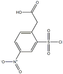 [2-(chlorosulfonyl)-4-nitrophenyl]acetic acid 구조식 이미지