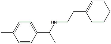 [2-(cyclohex-1-en-1-yl)ethyl][1-(4-methylphenyl)ethyl]amine 구조식 이미지