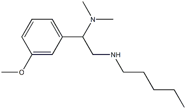 [2-(dimethylamino)-2-(3-methoxyphenyl)ethyl](pentyl)amine 구조식 이미지
