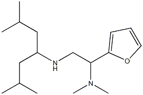 [2-(dimethylamino)-2-(furan-2-yl)ethyl](2,6-dimethylheptan-4-yl)amine 구조식 이미지