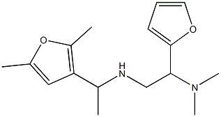 [2-(dimethylamino)-2-(furan-2-yl)ethyl][1-(2,5-dimethylfuran-3-yl)ethyl]amine Structure