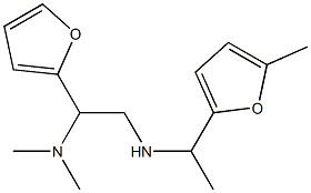 [2-(dimethylamino)-2-(furan-2-yl)ethyl][1-(5-methylfuran-2-yl)ethyl]amine 구조식 이미지