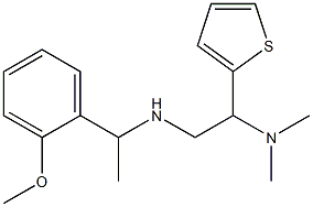[2-(dimethylamino)-2-(thiophen-2-yl)ethyl][1-(2-methoxyphenyl)ethyl]amine 구조식 이미지