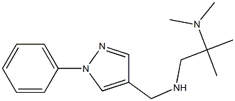 [2-(dimethylamino)-2-methylpropyl][(1-phenyl-1H-pyrazol-4-yl)methyl]amine 구조식 이미지