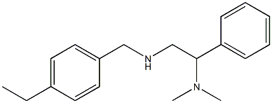 [2-(dimethylamino)-2-phenylethyl][(4-ethylphenyl)methyl]amine Structure