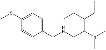[2-(dimethylamino)-3-ethylpentyl]({1-[4-(methylsulfanyl)phenyl]ethyl})amine 구조식 이미지