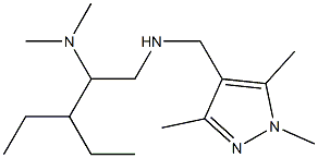 [2-(dimethylamino)-3-ethylpentyl][(1,3,5-trimethyl-1H-pyrazol-4-yl)methyl]amine Structure