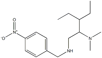 [2-(dimethylamino)-3-ethylpentyl][(4-nitrophenyl)methyl]amine Structure